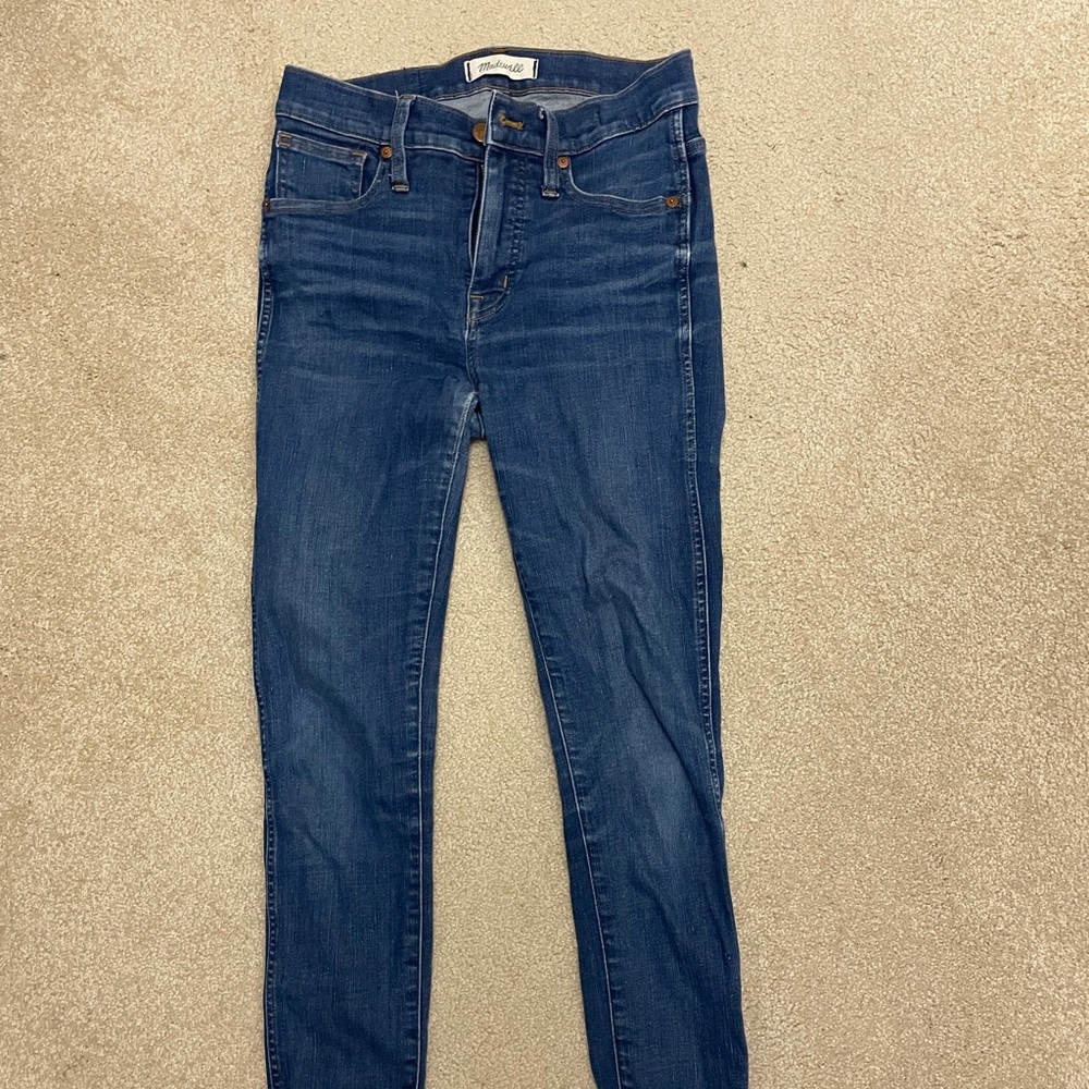 Madewell High Rise Skinny Jean with Raw Hem